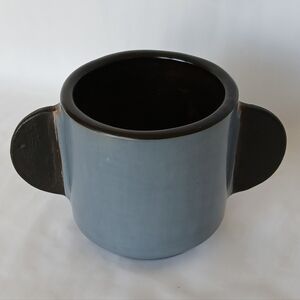 West Elm Gray Diego Olivero Nina Terracota Planter Vase Beluga Grey Decorative